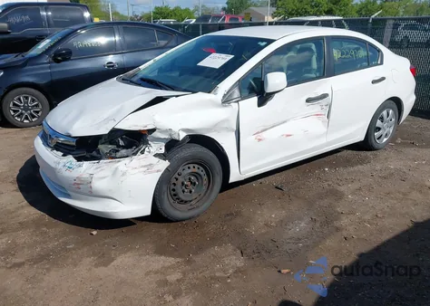 2012 Honda Civic Lx из США, поврежденный, VIN 19XFB2F58CE341225